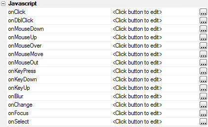 JavaScript Event Handlers on the Fields Page